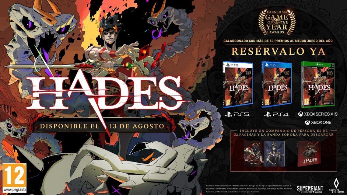 Private Division y Supergiant Games traerán a España la edición física de Hades para PS4, PS5 y Xbox