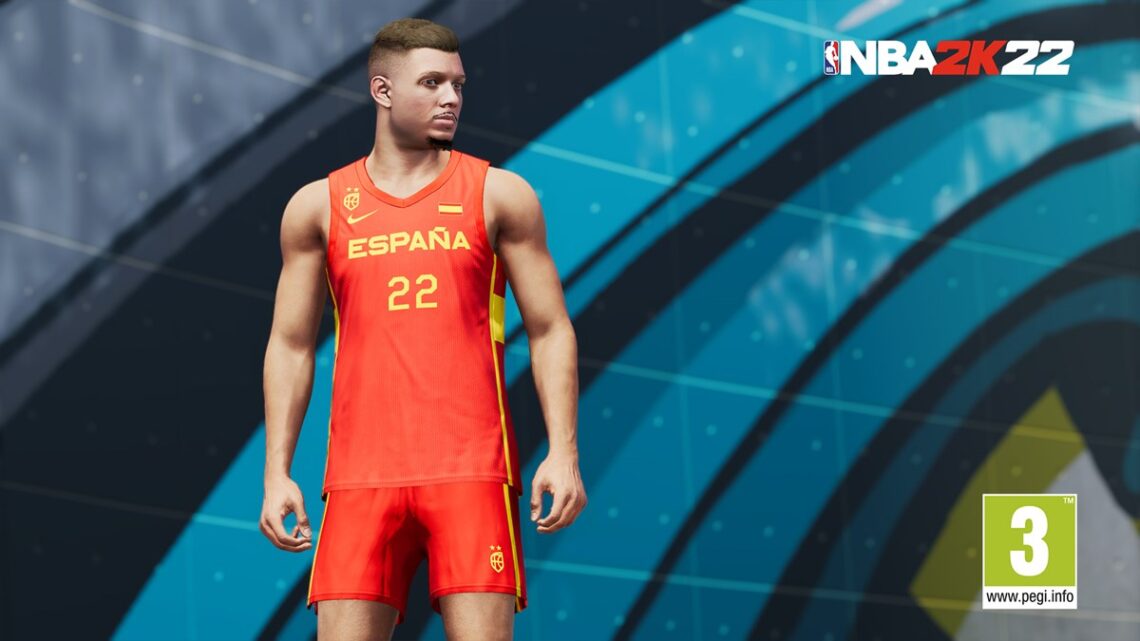 La camiseta de la Selección Española de Baloncesto llega a NBA 2K22