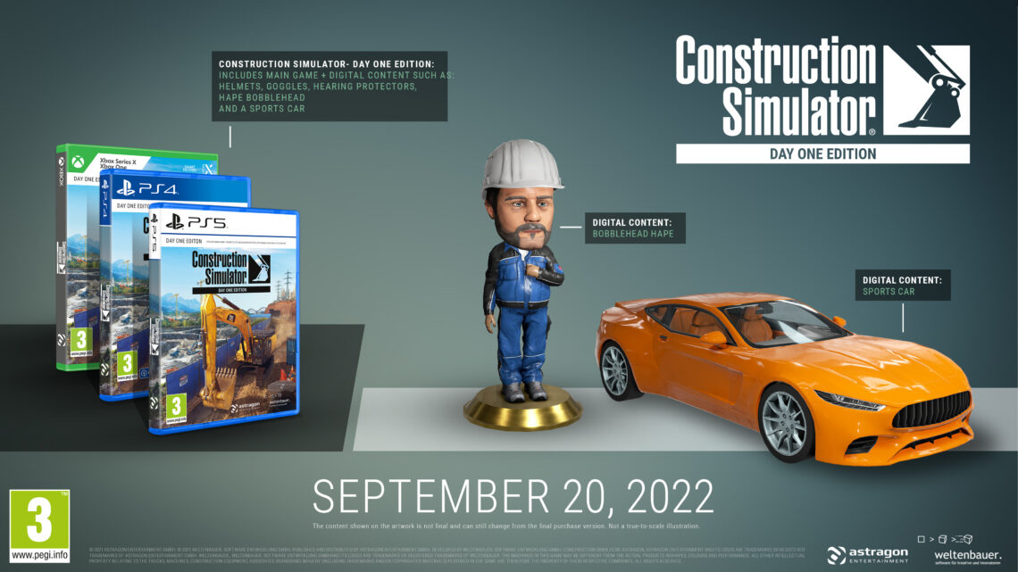 Construction Simulator Day One Edition llegará en formato físico para consolas