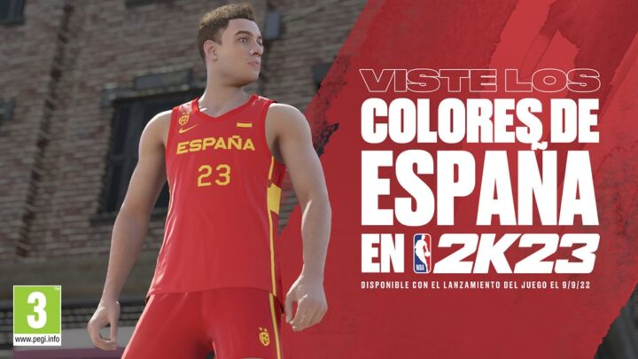NBA 2K y la FEB se unen para integrar la equipación de la Selección Española de Baloncesto en NBA 2K23