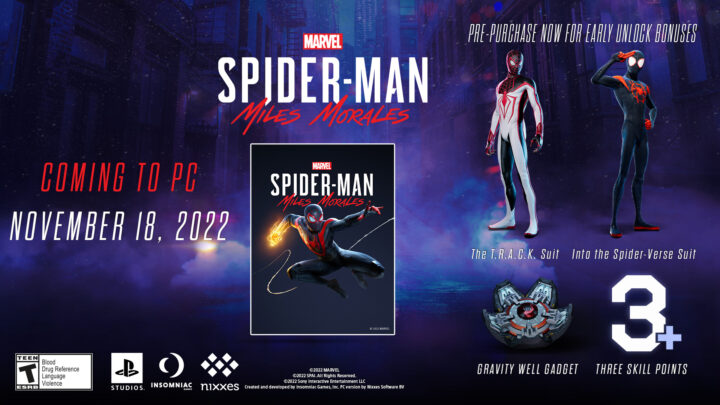 Marvel’s Spider-Man: Miles Morales saldrá a la venta para PC el 18 de noviembre