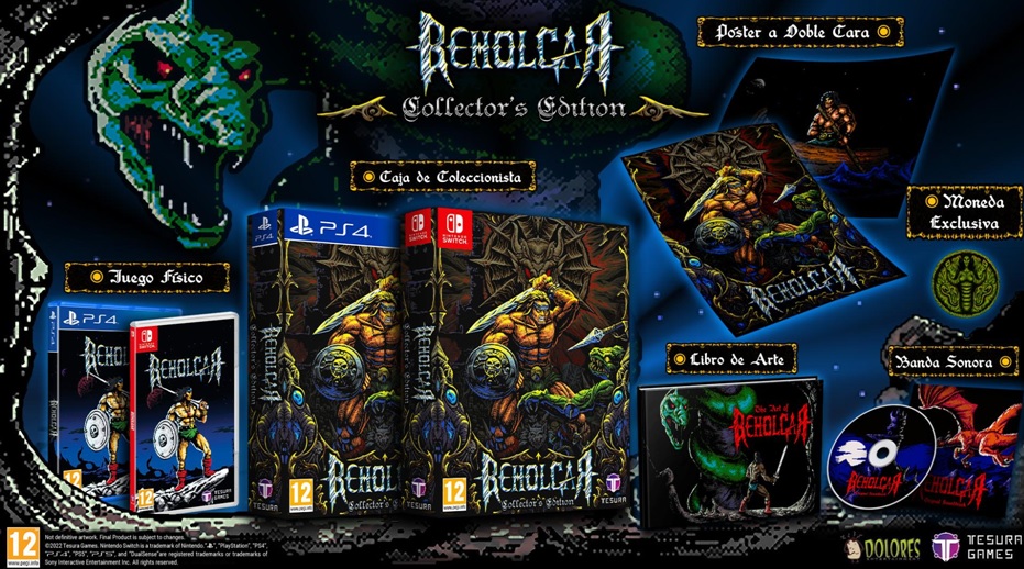 Beholgar llegará en formato físico el 31 de marzo para PS4 y Switch en Edición Normal y Coleccionista