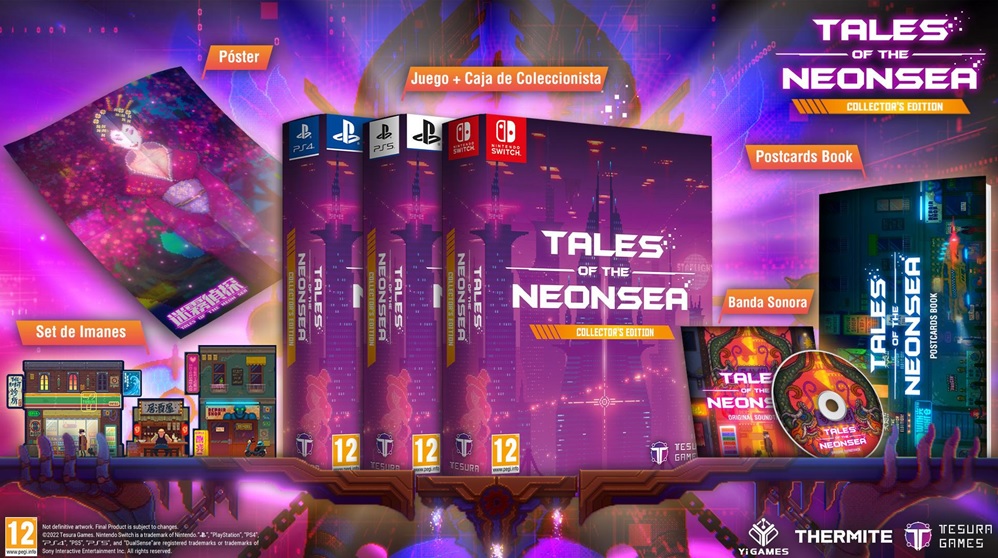Tesura Games anuncia una preciosa edición física de Tales of the Neon Sea para PS5, PS4 y Switch
