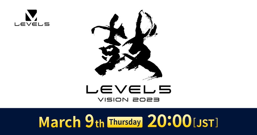 Anunciado el evento LEVEL-5 Vision 2023 para el 9 de marzo, con novedades de los próximos juegos