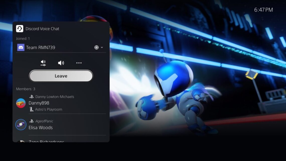 Primeras imágenes y detalles de la próxima actualización de PS5 | Chat de voz de Discord, soporte VRR para 1440p y más