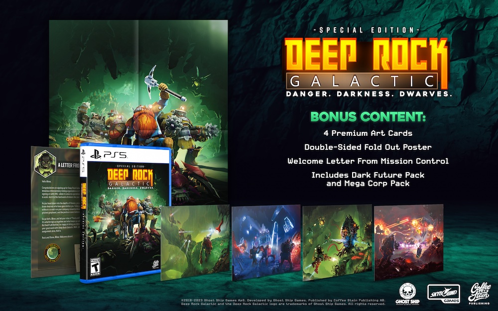 Deep Rock Galactic llegará en formato físico para PlayStation 5