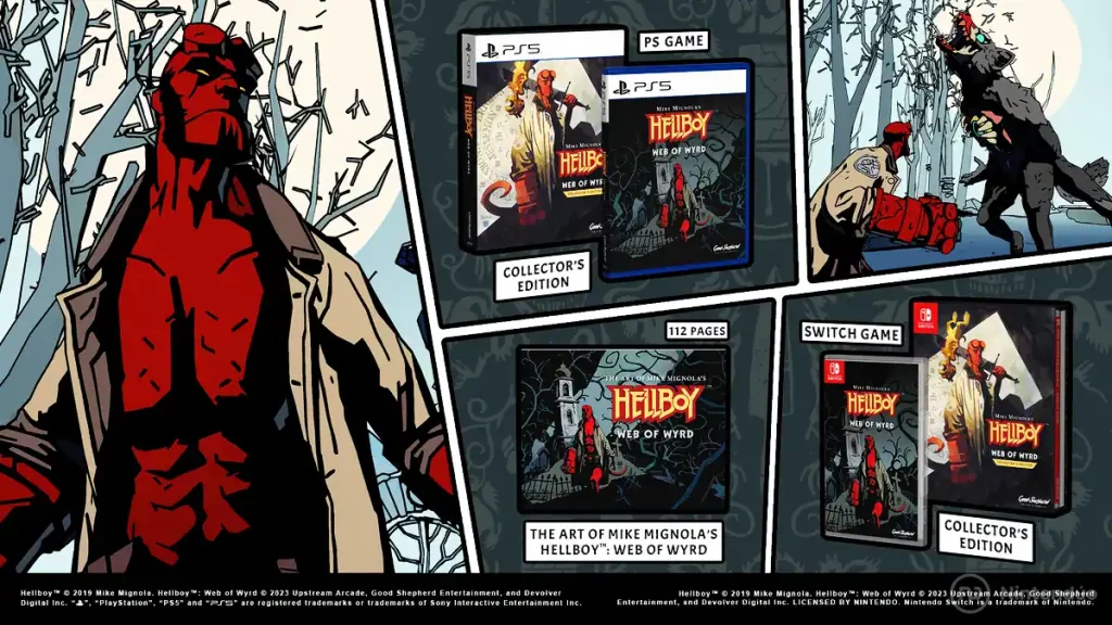 Mike Mignola’s Hellboy Web of Wyrd – Collector’s Edition llegará en formato físico para PlayStation 5 y Nintendo Switch