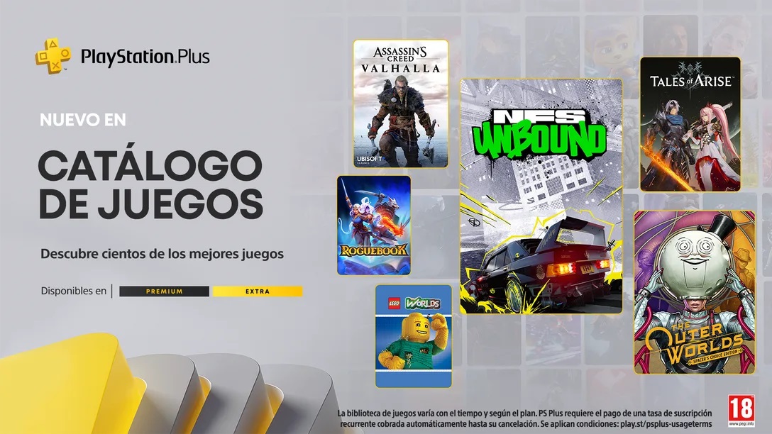 Anunciados los juegos que llegan a PlayStation Plus Extra y Premium en