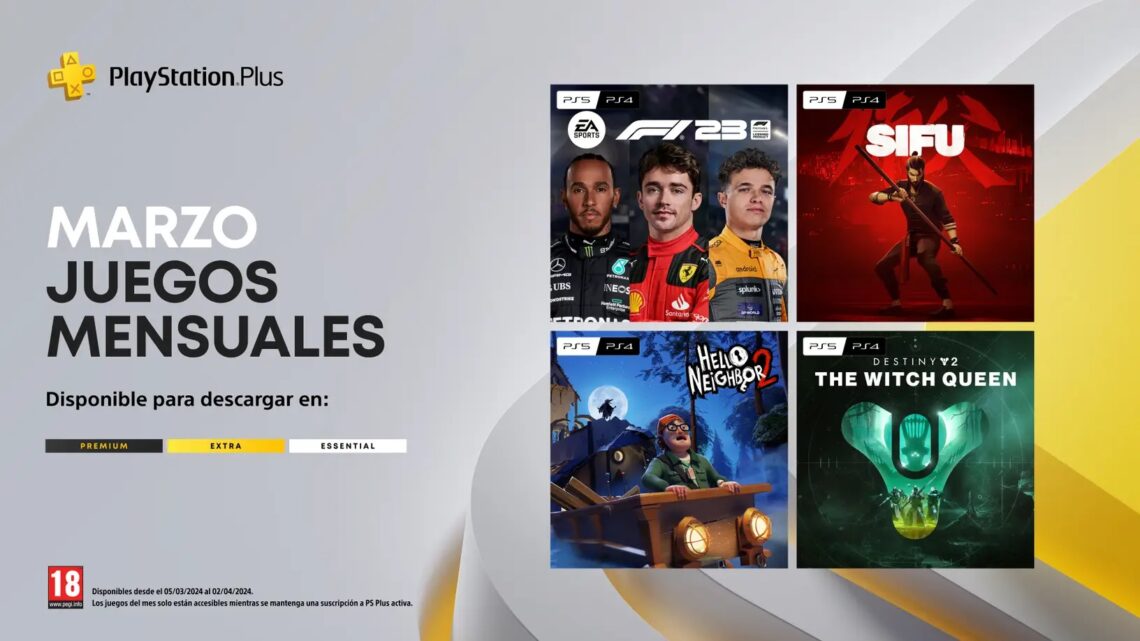 Ya disponibles para descargar los juegos de marzo de PlayStation Plus para PS5 y PS4