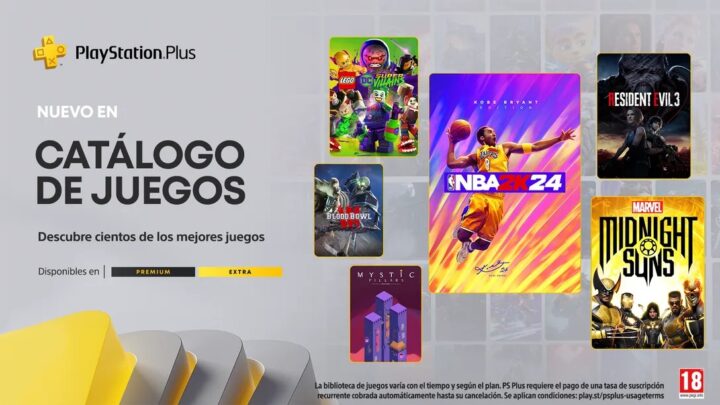 Ya disponibles los juegos de marzo para usuarios suscritos a PlayStation Plus Extra y Premium